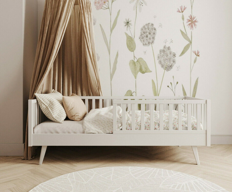 Le lit Capao blanc avec ses pieds de la Chambre Le lit Capao blanc avec ses pieds de la Chambre