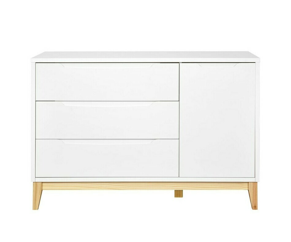 Vue de face de la commode Mora