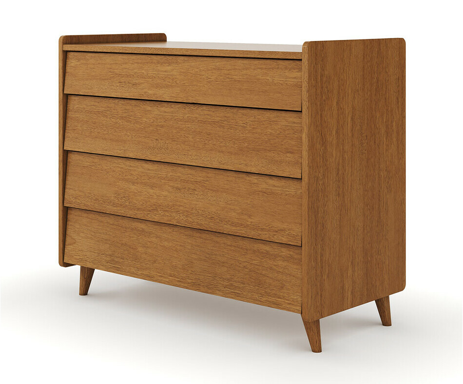 Commode enfant Canopia 4 tiroirs coloris noisette
