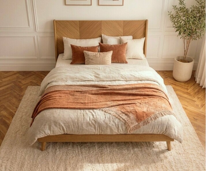 Lit adulte avec sommier Isabo - double couchage