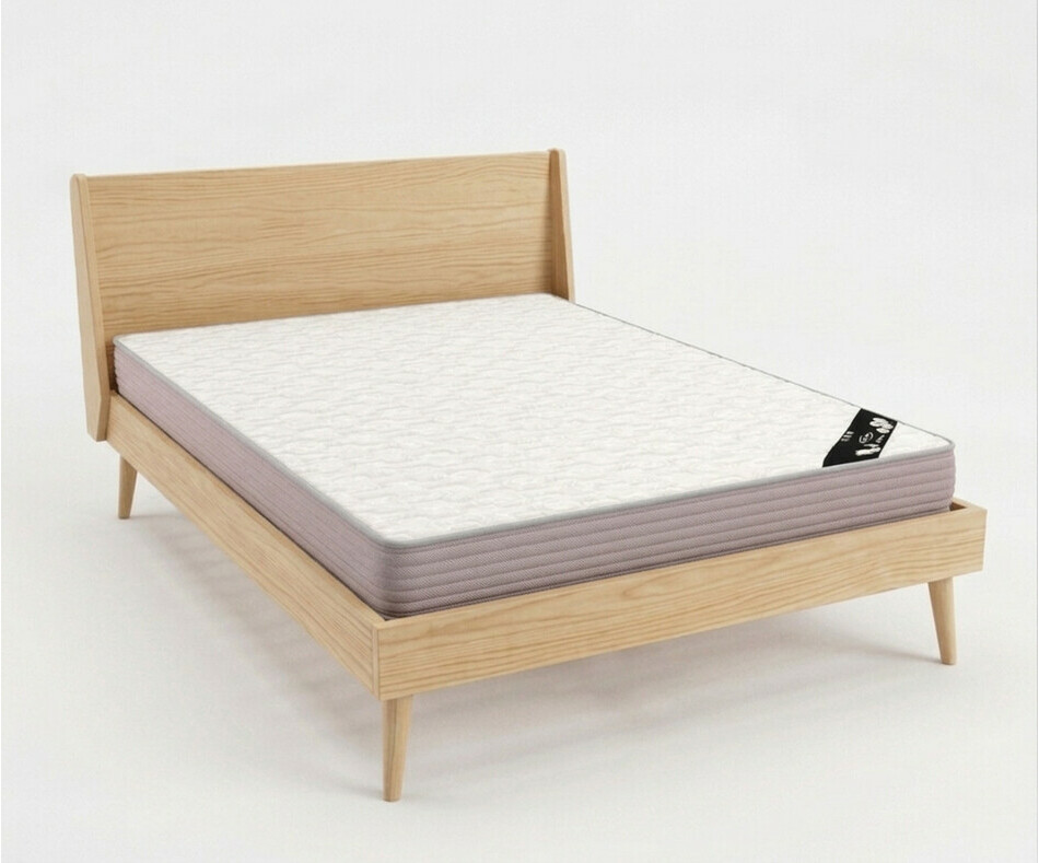 Lit avec sommier Glaury brut et matelas inclus Lit avec sommier Glaury brut et matelas inclus