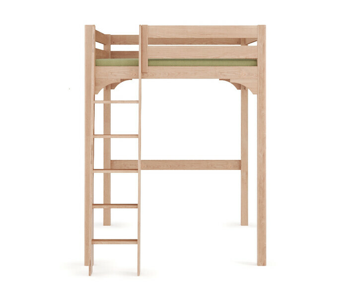 Lit mezzanine ado h�tre massif fabriqu� en France