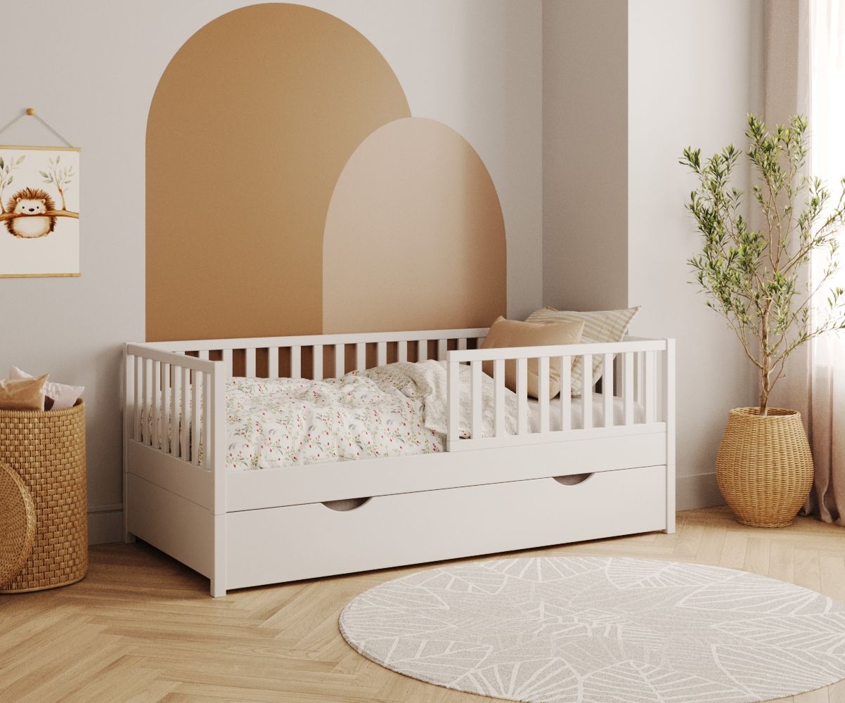 Lit gigogne Capao blanc pour enfant