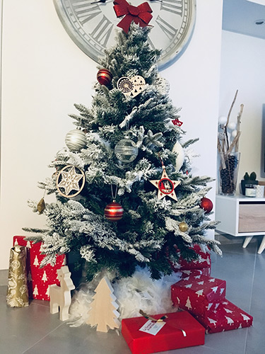 Sapin de Noel décoré