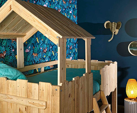 Déco Jungle pour la chambre de votre enfant - Lit cabane Swam