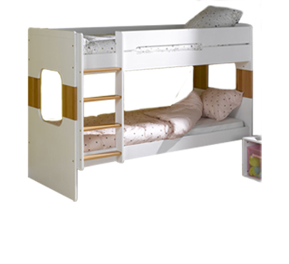 Lit haut avec marche pied Marmotte  mobilier pour Petite enfance - T  Mobilier