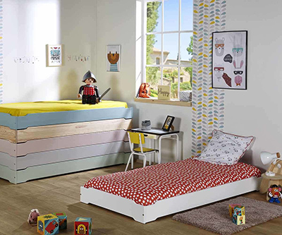 Lit empilable pour petite chambre