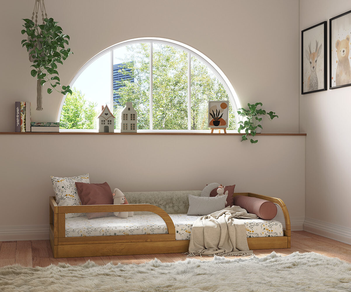 lit enfant avec barriere