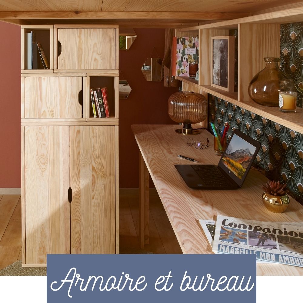 armoire pour lit mezzanine