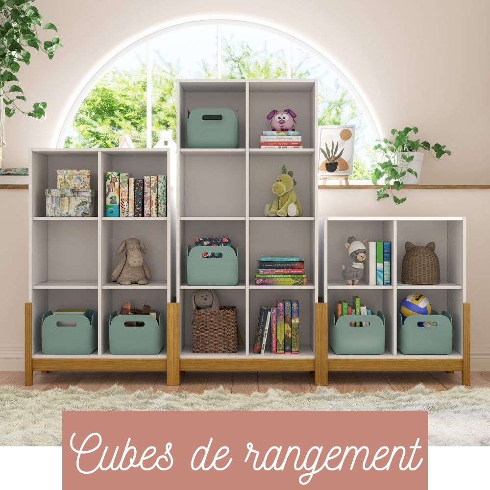 cube de rangement en bois