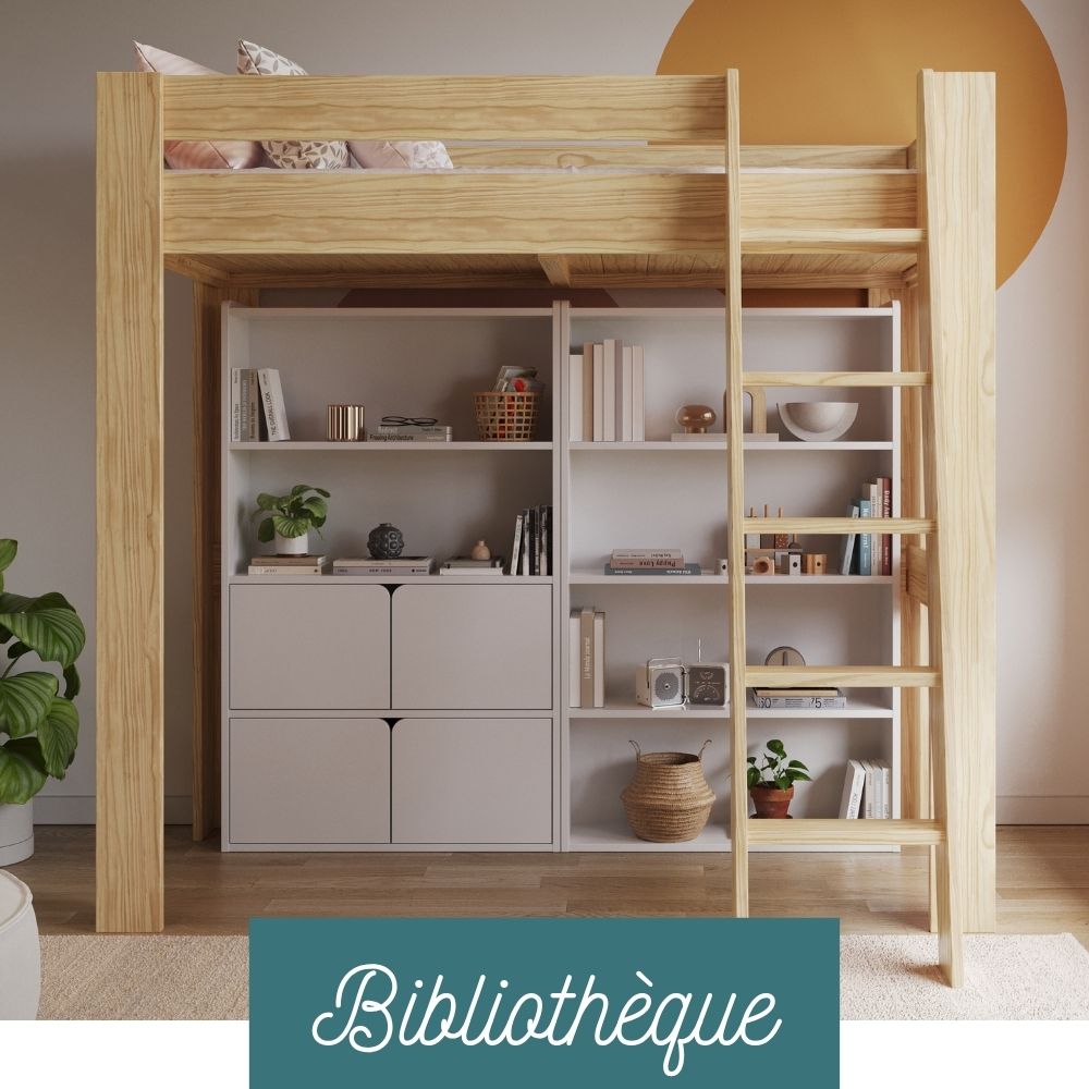 bibliothèque pour lit mezzanine