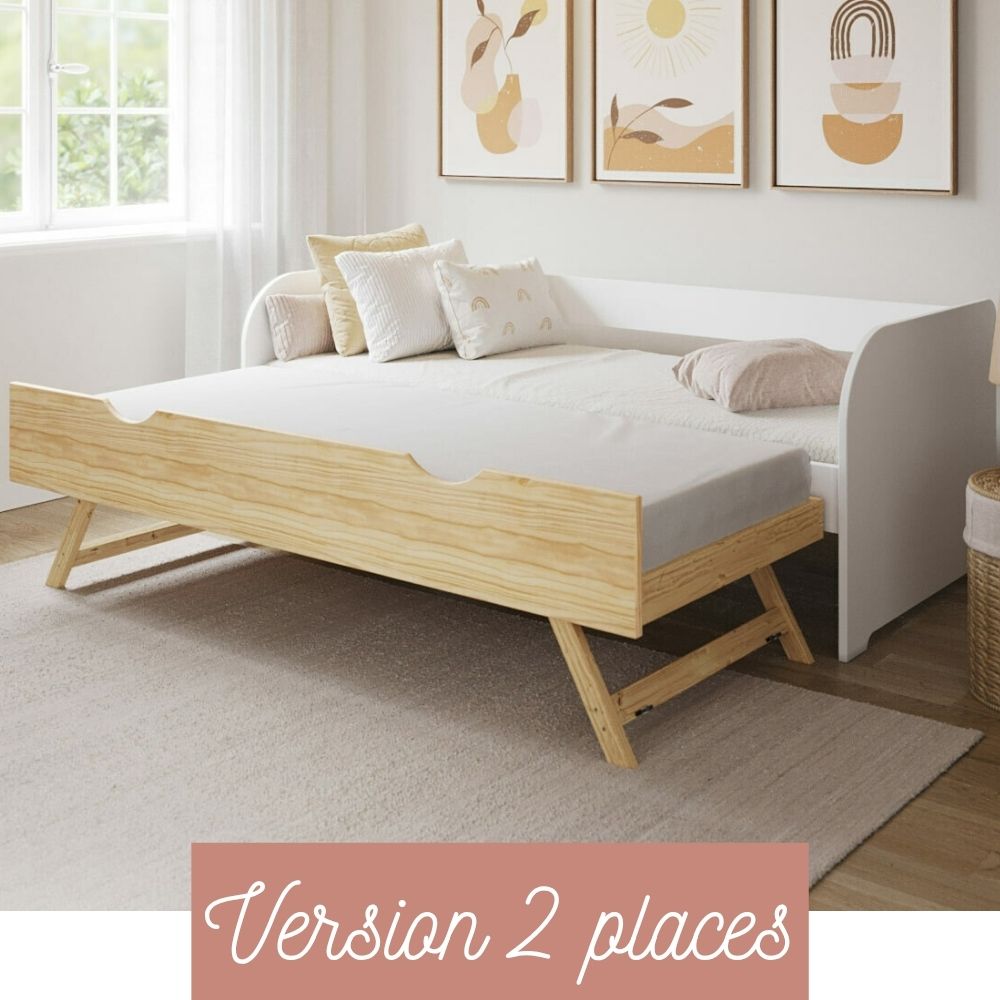lit banquette gigogne ouvert