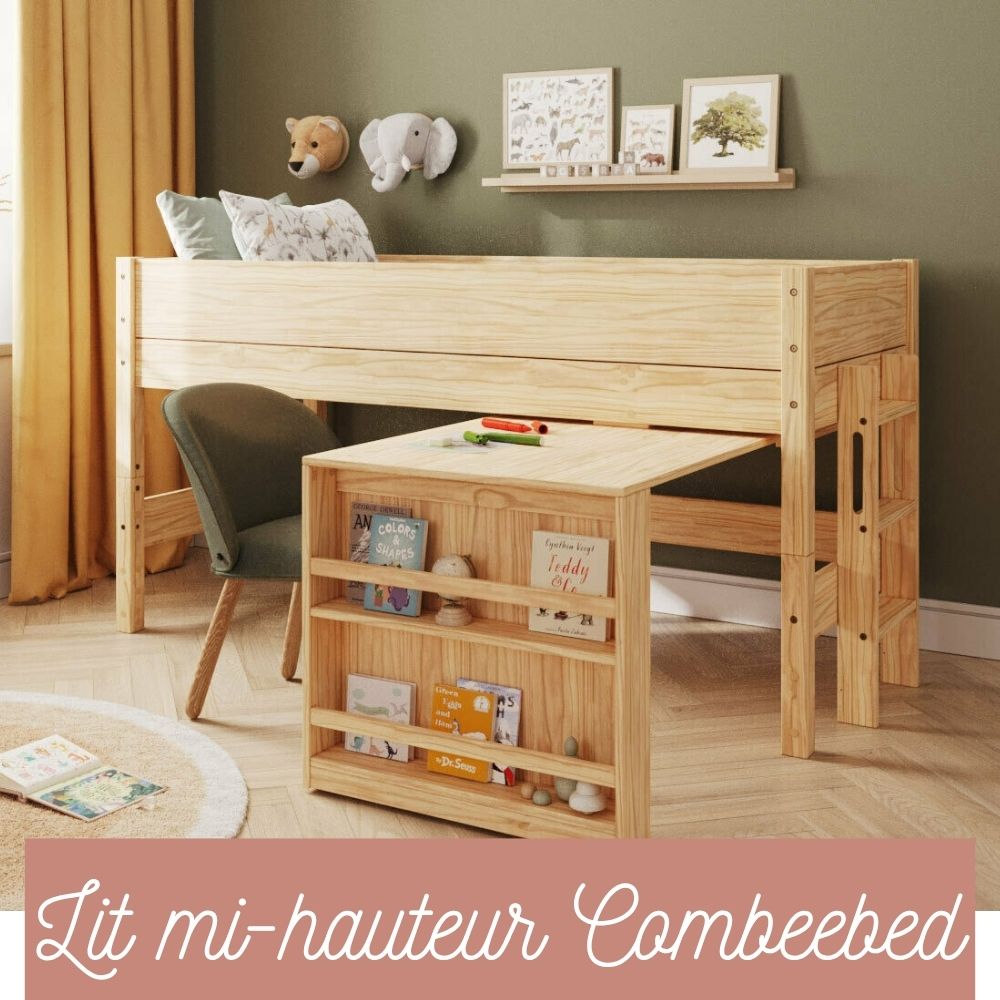 lit enfant mi-hauteur