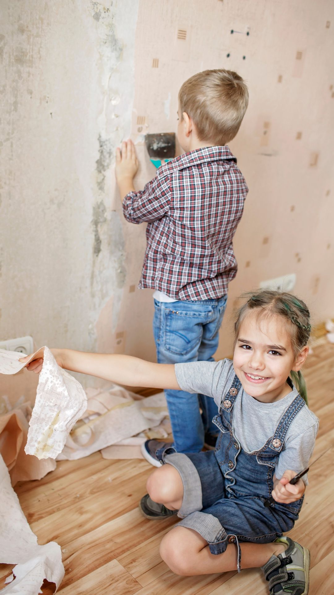 enfant qui rénovent