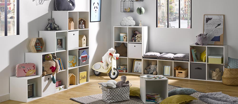 Rangements pour salle de jeux enfants